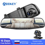 ADDKEY Dual Lens, HD Rear View Dash Cam Automatic DVR